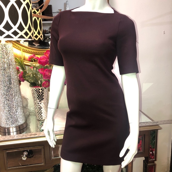 SOLD 🔴 Theory Harkin Boatneck Sheath Lined Dress - Picture 8 of 8